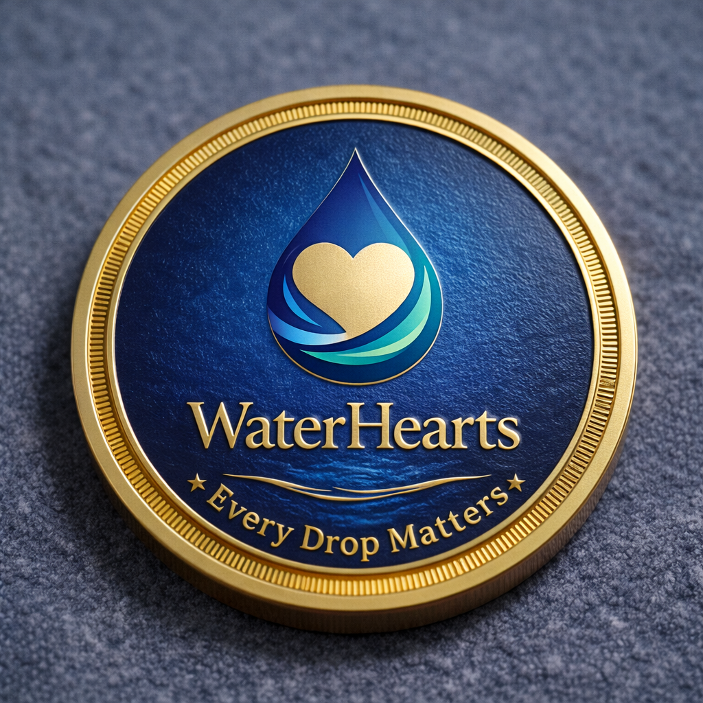 WaterHearts challenge coin front